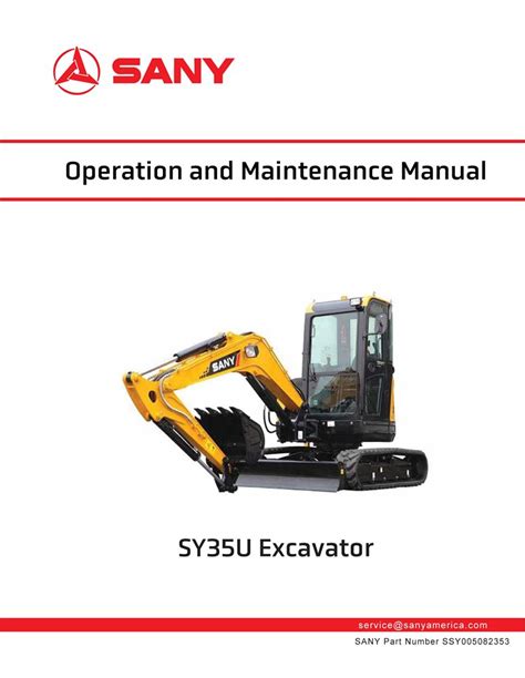 sany sy35u parts manual pdf